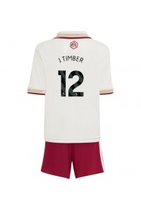 Arsenal Jurrien Timber #12 Babyklær Tredje Fotballdrakt til barn 2025-26 Korte ermer (+ Korte bukser)